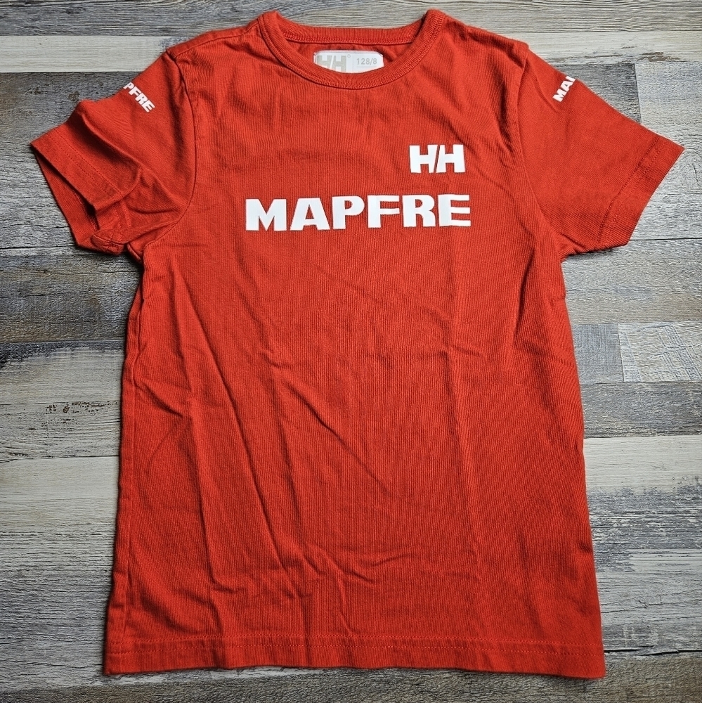 Helly Hansen red tshirt Mapfre Volvo Ocean Race Sailing Race